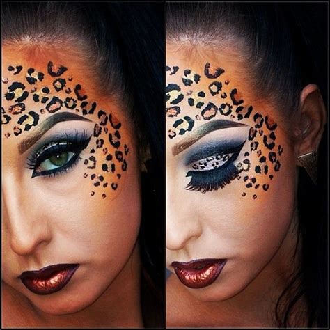 leopard print eye makeup ideas.